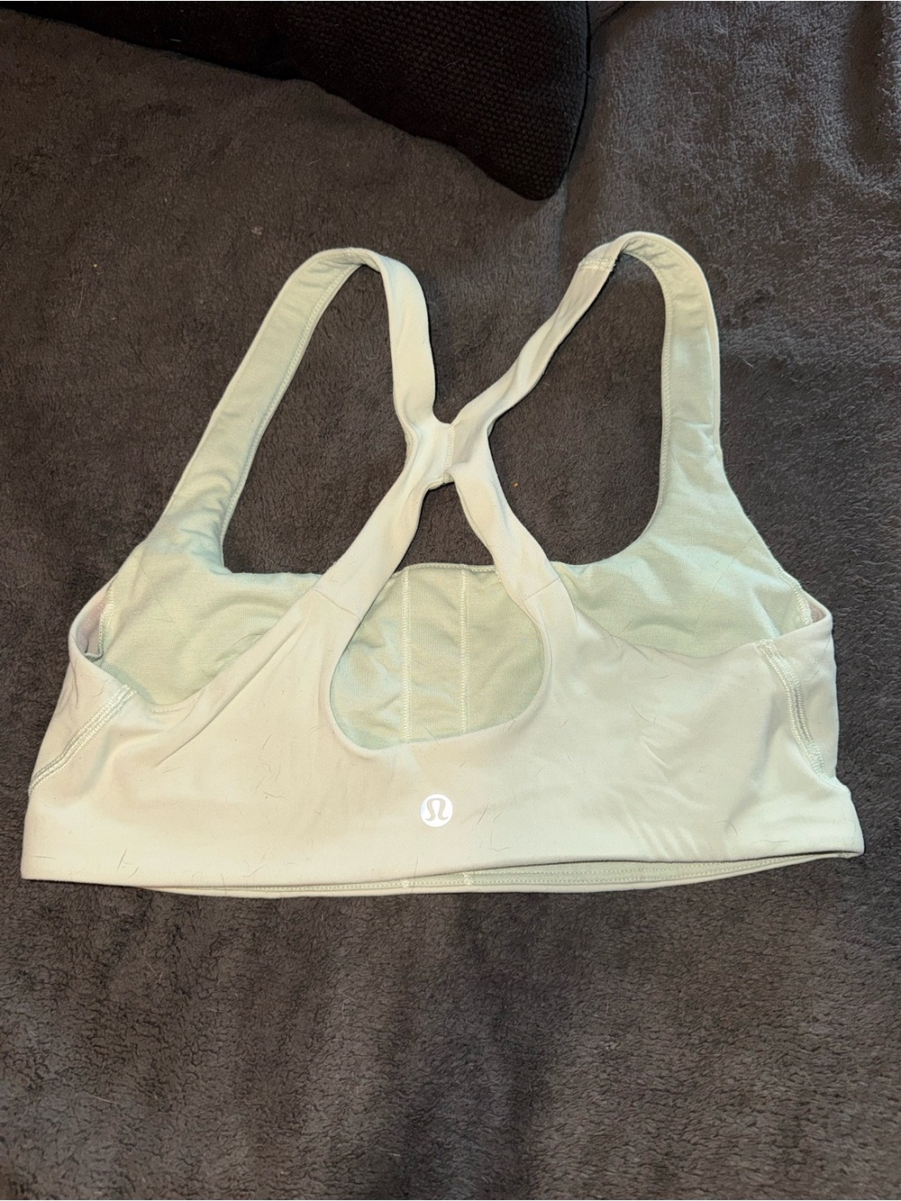 Lululemon light green smooth cover bra